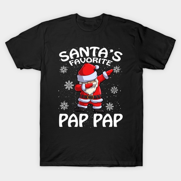 Santas Favorite Pap Pap Christmas T-Shirt by intelus